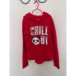 Justice Active Chill Out Girl's Hooded Pullover Sweatshirt